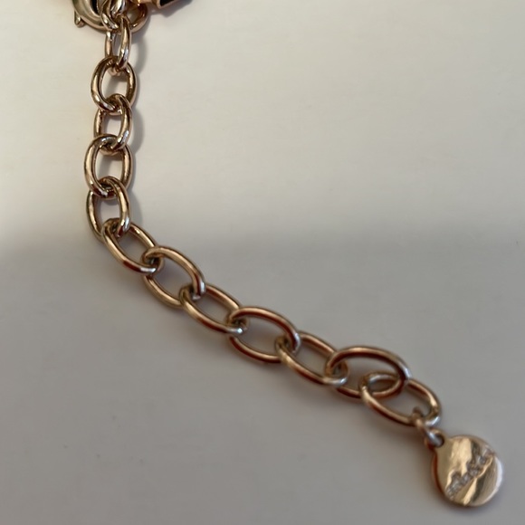 Stella & Dot Bronze/Rose Gold Bora Fringe Hand Braided Statement Necklace 17”+ - Picture 5 of 8